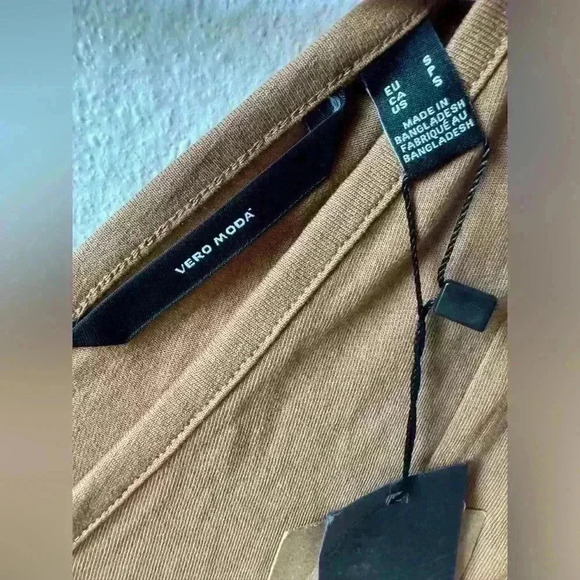 Vero Moda NWT Women’s Short Sleeveless Brown Dress Size‎ S - Picture 5 of 7